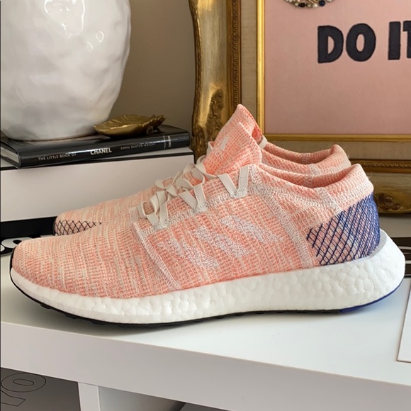 NEW Adidas pureboost GO peach sneakers running shoes - Picture 5 of 8